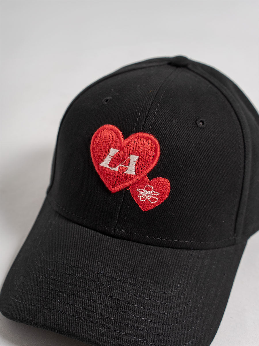 HEART CAP -BLACK-