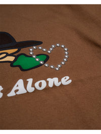 ICON FLOCKING SS TEE -BROWN-