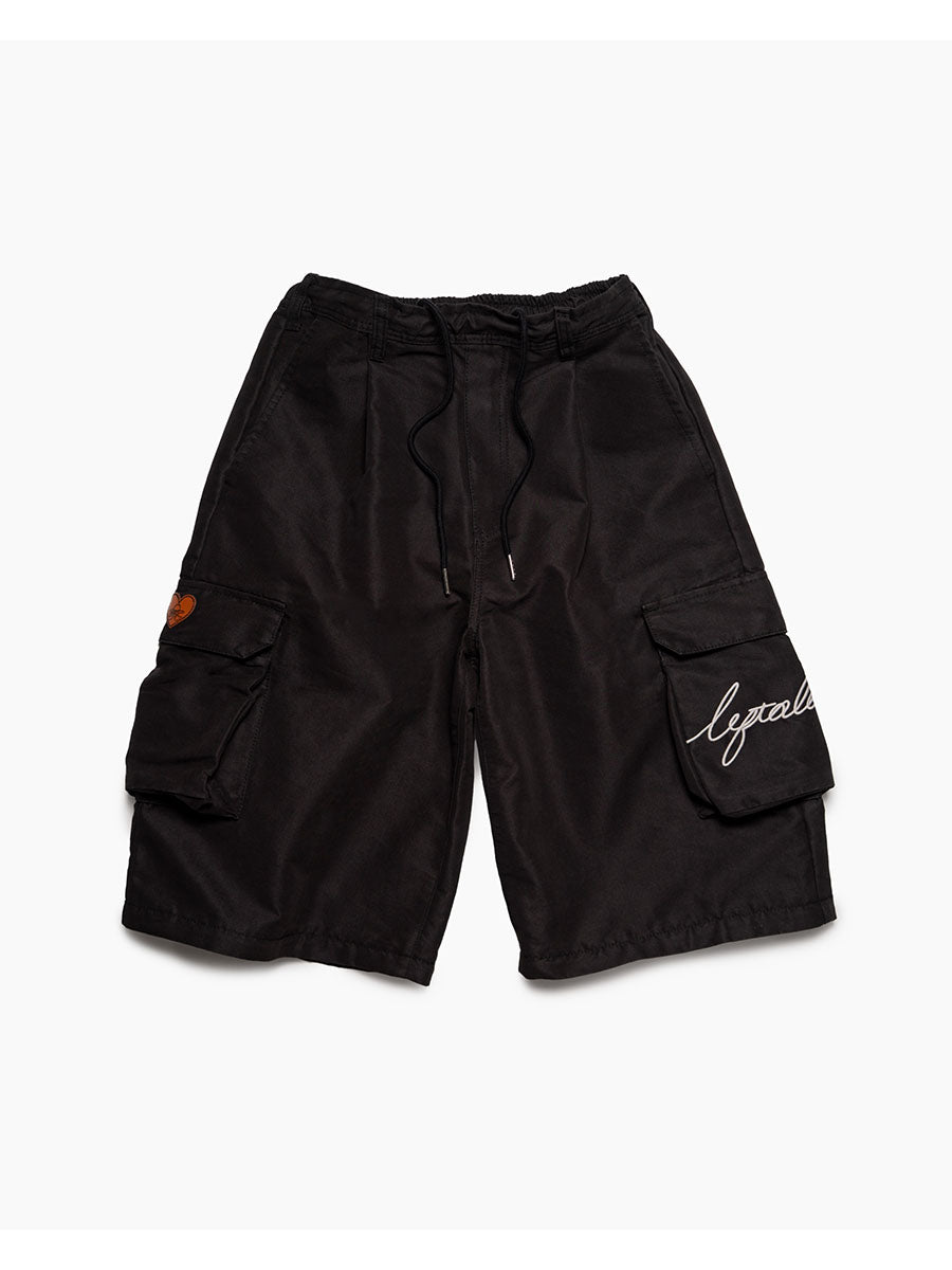 CARGO PANTS -BLACK-