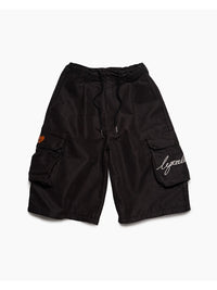 CARGO PANTS -BLACK-
