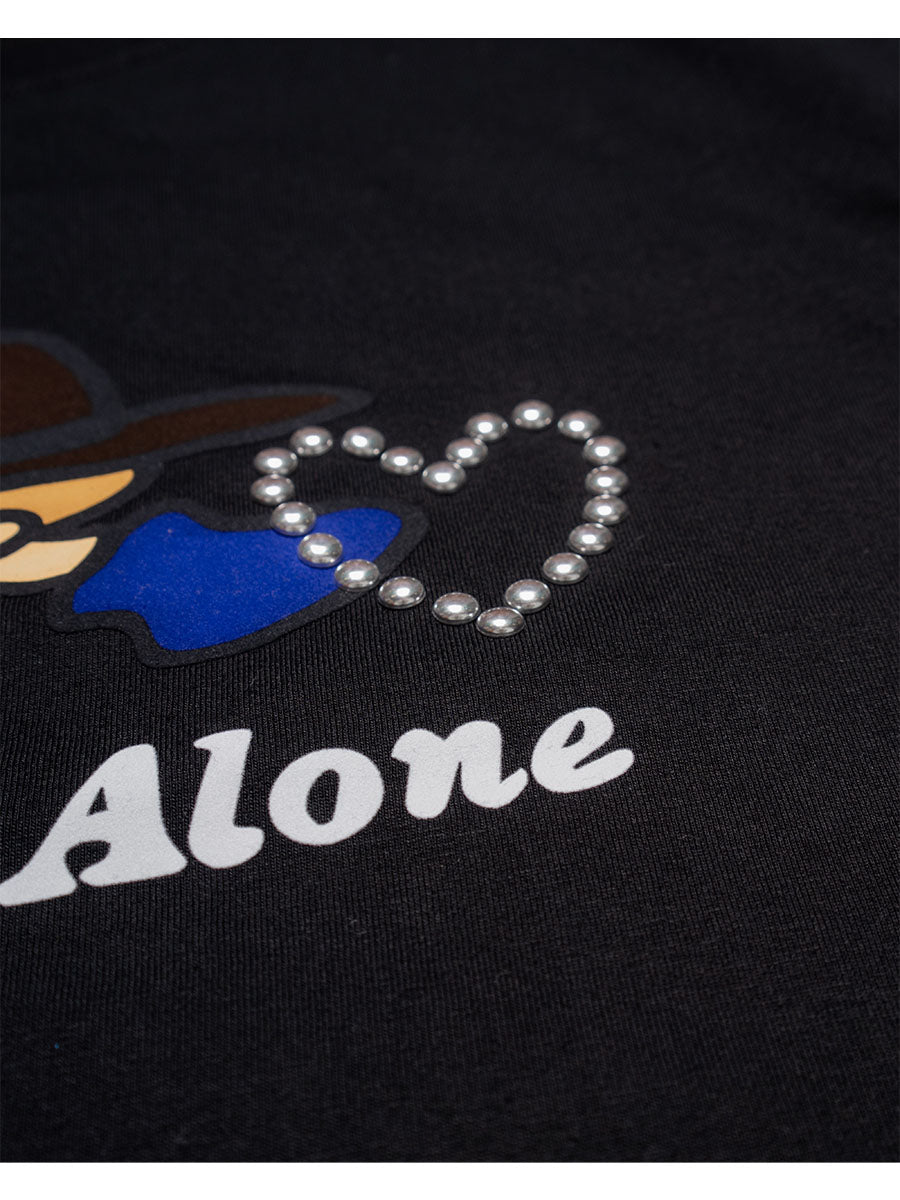 ICON FLOCKING SS TEE -BLACK-