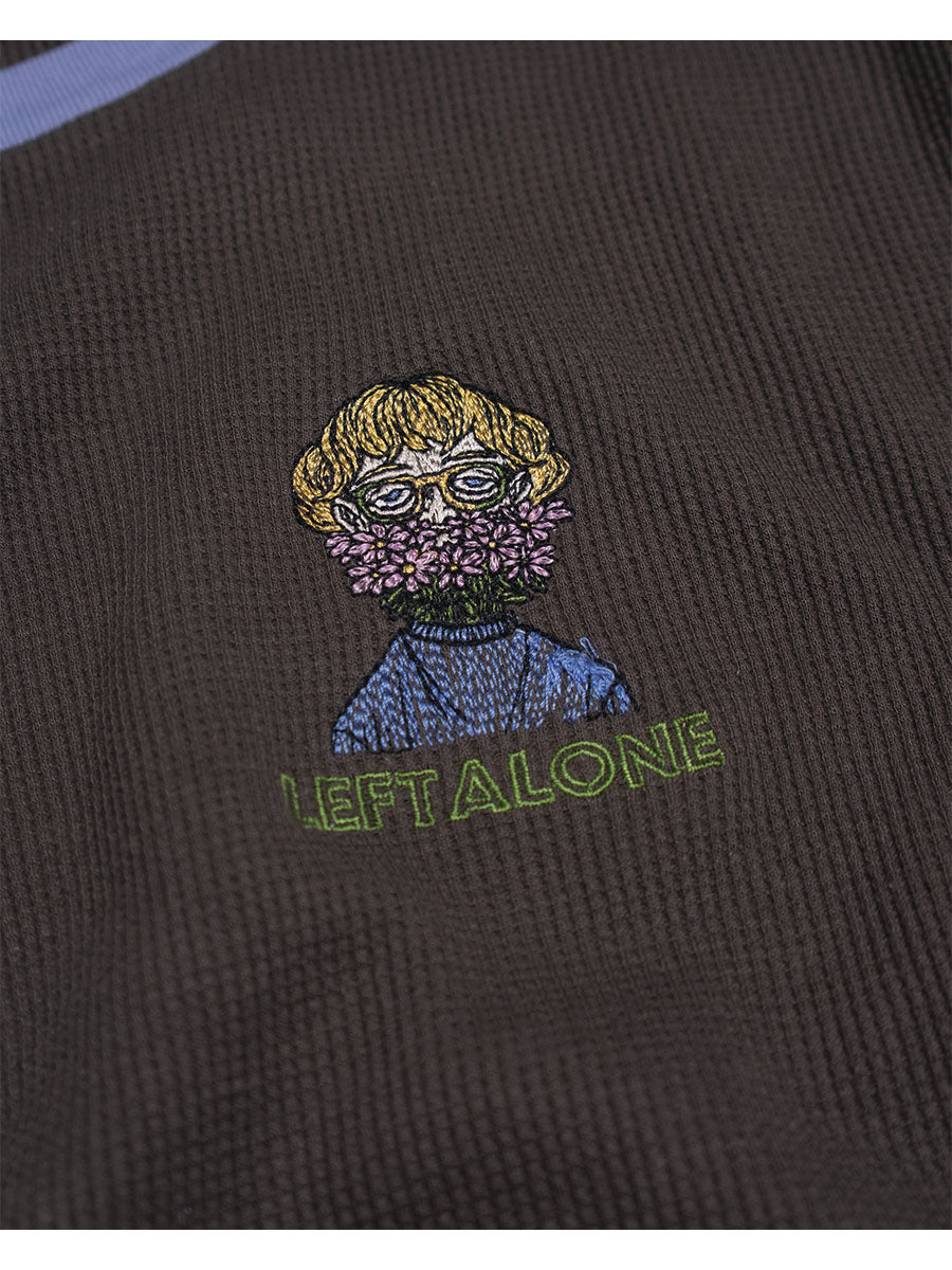 THERMAL RINGER LS TEE -CHARCOAL-