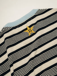 BORDER S/S TEE -BLACK-