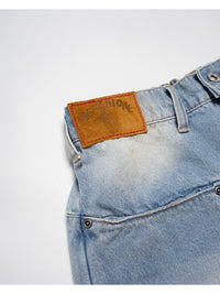RAW WAVE DENIM PANTS -L.INDIGO-