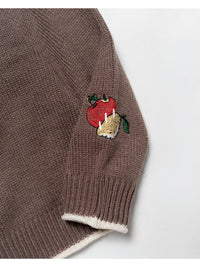HENLEY STITCH KNIT -GREIGE-