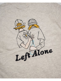 FLOWER BEHIND SS TEE -OATMEAL-