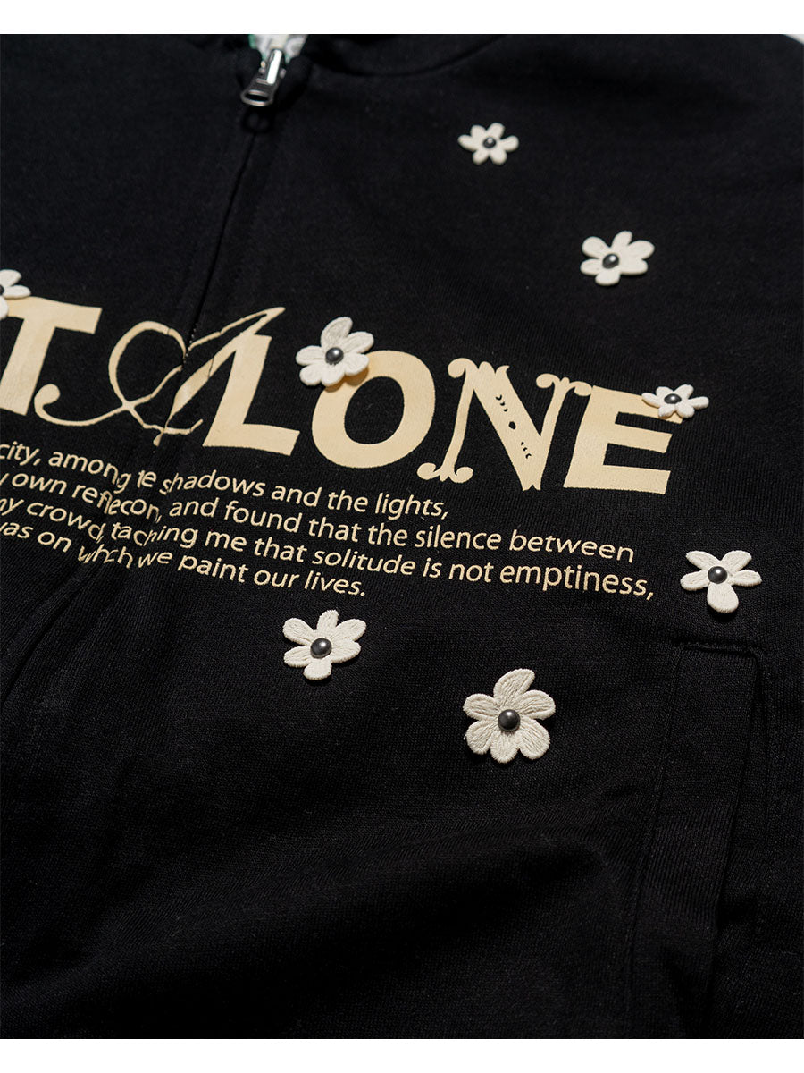 REVERSIBLE HOODIE -BLACK-