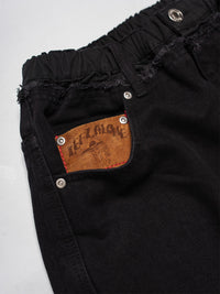 CHANGE DENIM PANTS -BLACK-