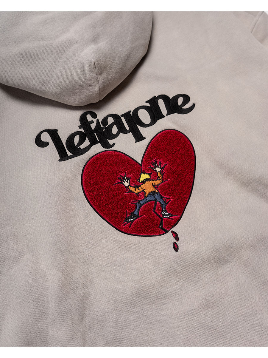 HEART ZIP PARKA -IVORY-