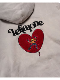 HEART ZIP PARKA -IVORY-