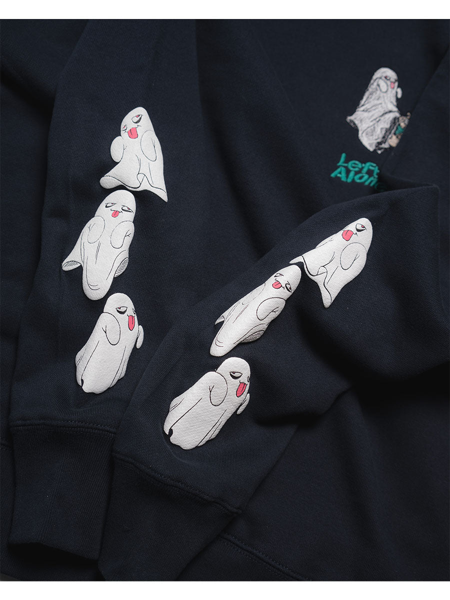 GHOST PUFF SWEAT -NAVY-