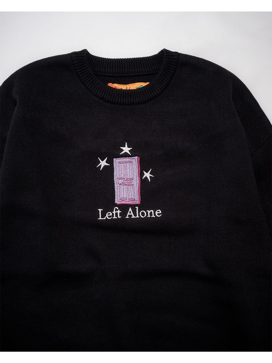 CREW KNIT -BLACK-