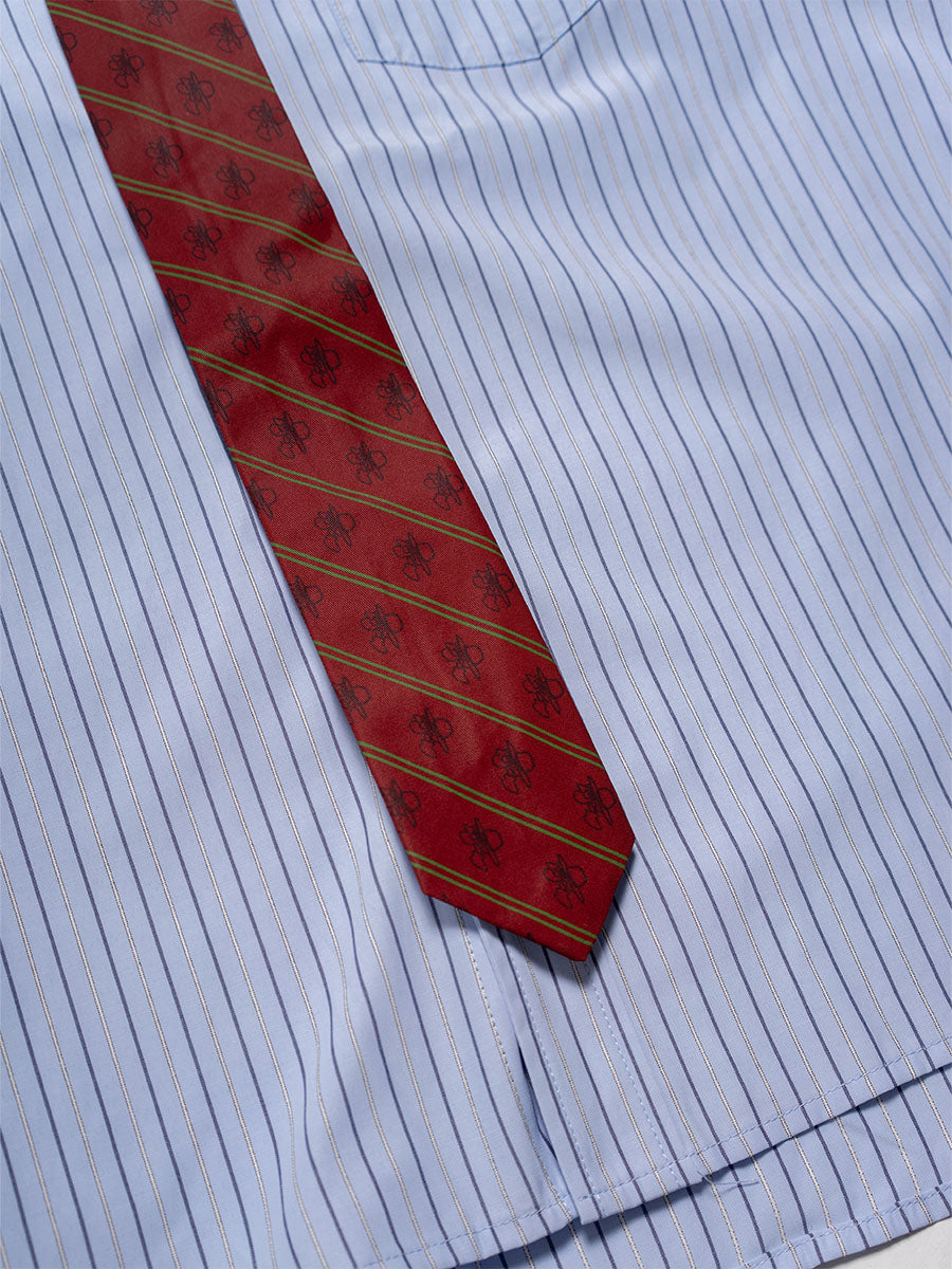 TIE L/S SHIRT -BLUE-