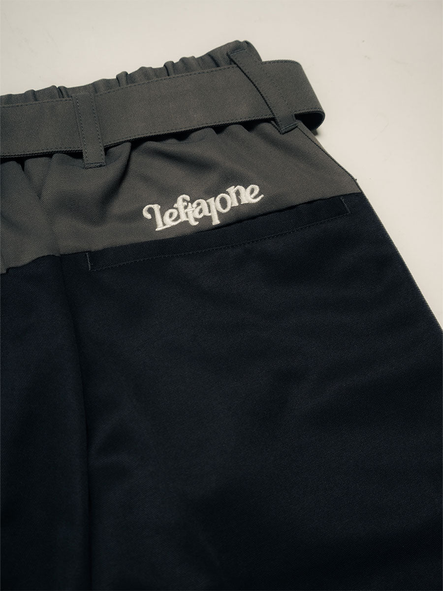 BELT TROUSERS -BLACK-