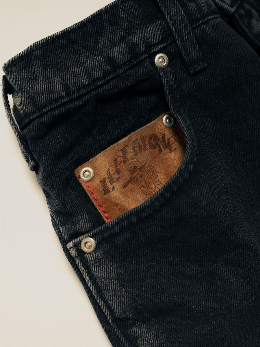 DENIM PANTS -BLACK-