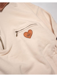 HALF ZIP SWEAT -IVORY-