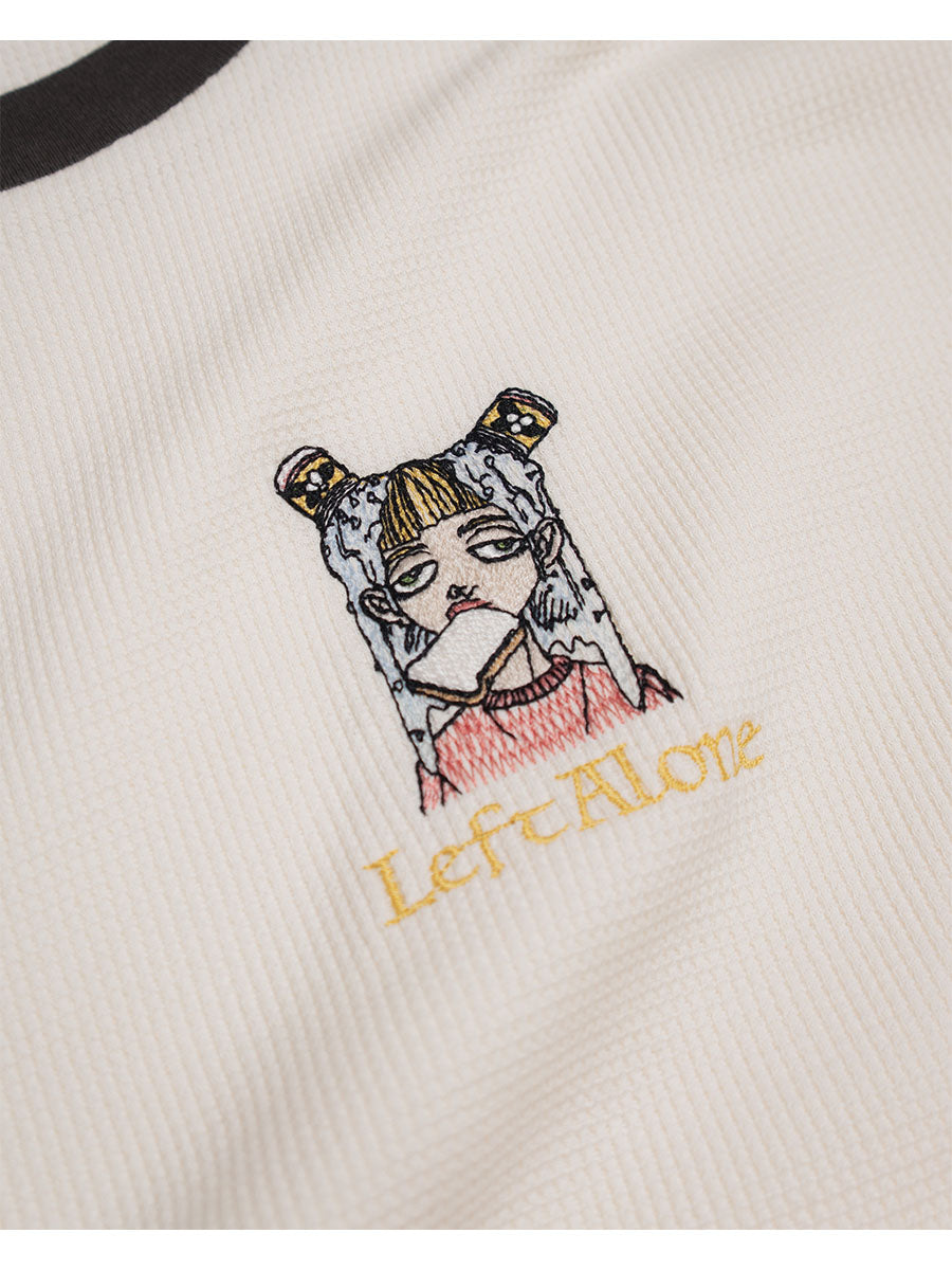 THERMAL RINGER LS TEE -IVORY-