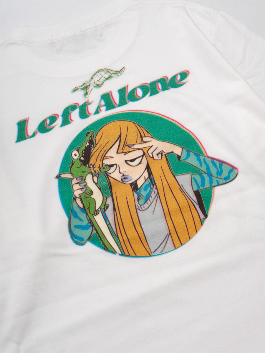 CROCO GIRL L/S TEE -WHITE-
