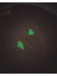 GHOST POCKET TEE -CHARCOAL-