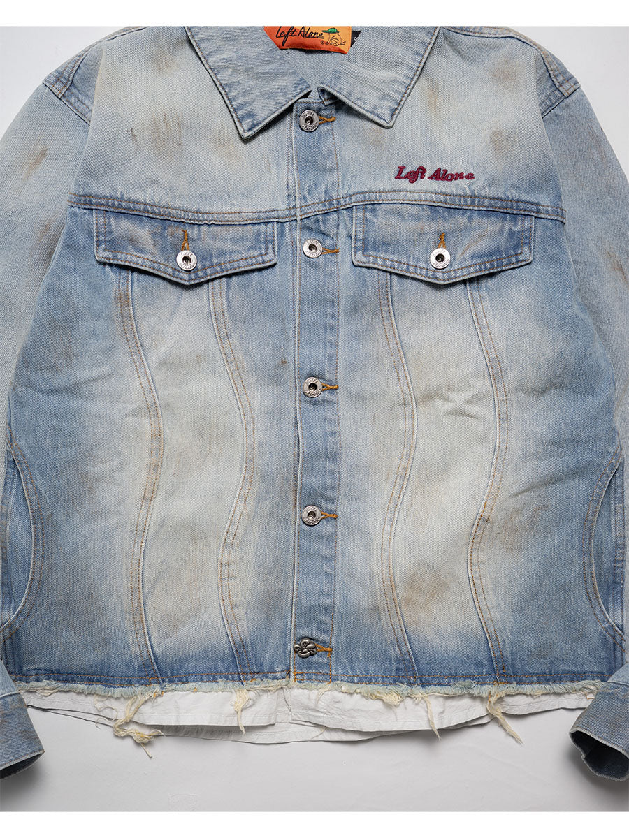 RAW WAVE DENIM JKT -L.INDIGO-