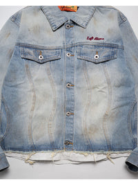 RAW WAVE DENIM JKT -L.INDIGO-