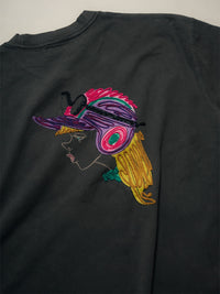 GIRL PIGMENT S/S TEE -CHARCOAL-