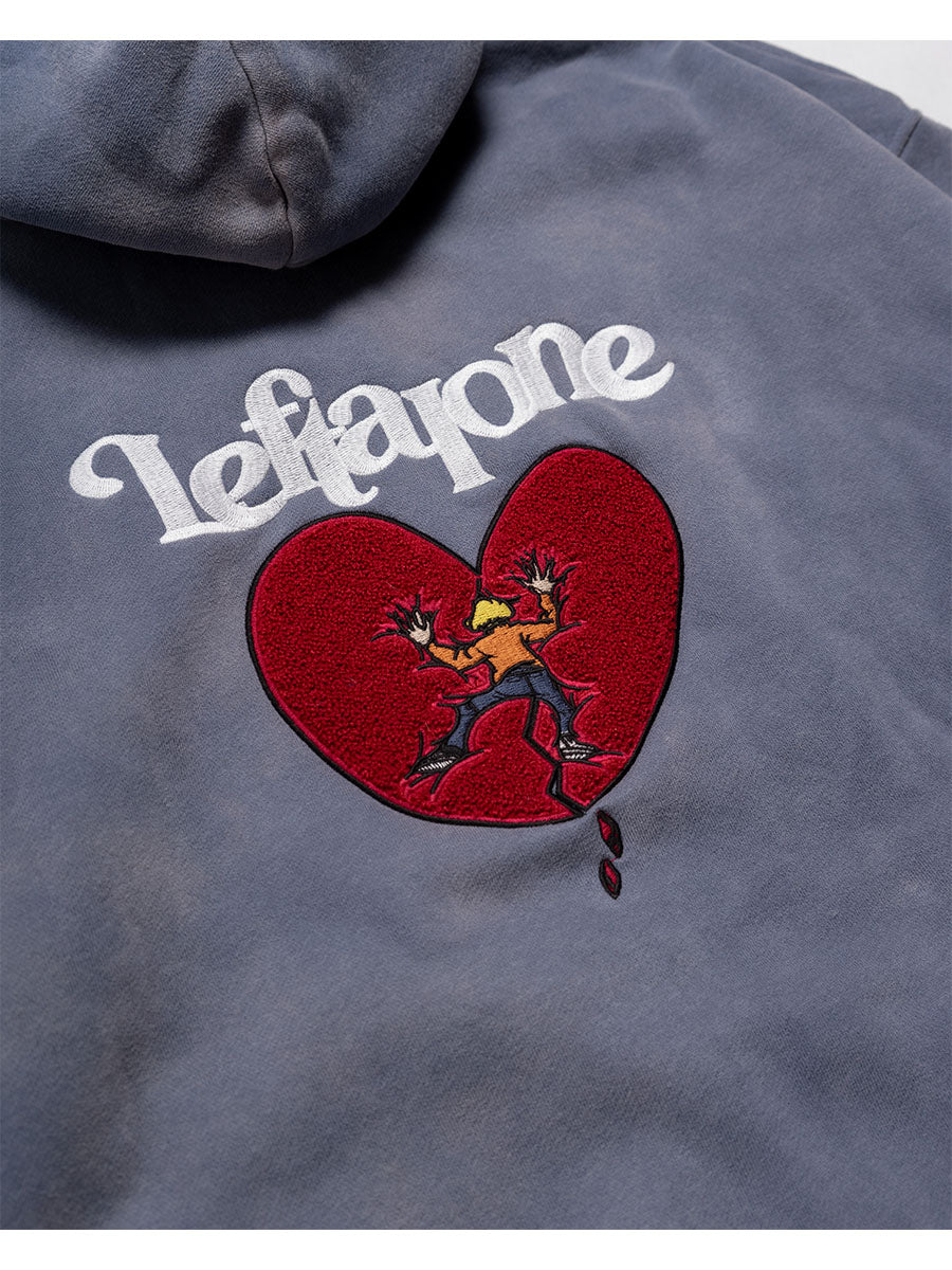 HEART ZIP PARKA -BLUE-