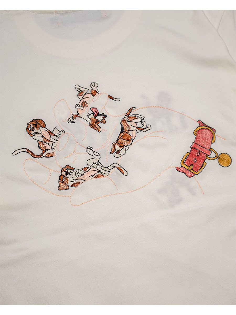 FREE DOG SS TEE -OFF WHITE-