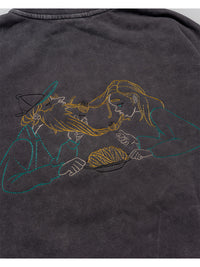 STAND ZIP SWEAT -GREY-