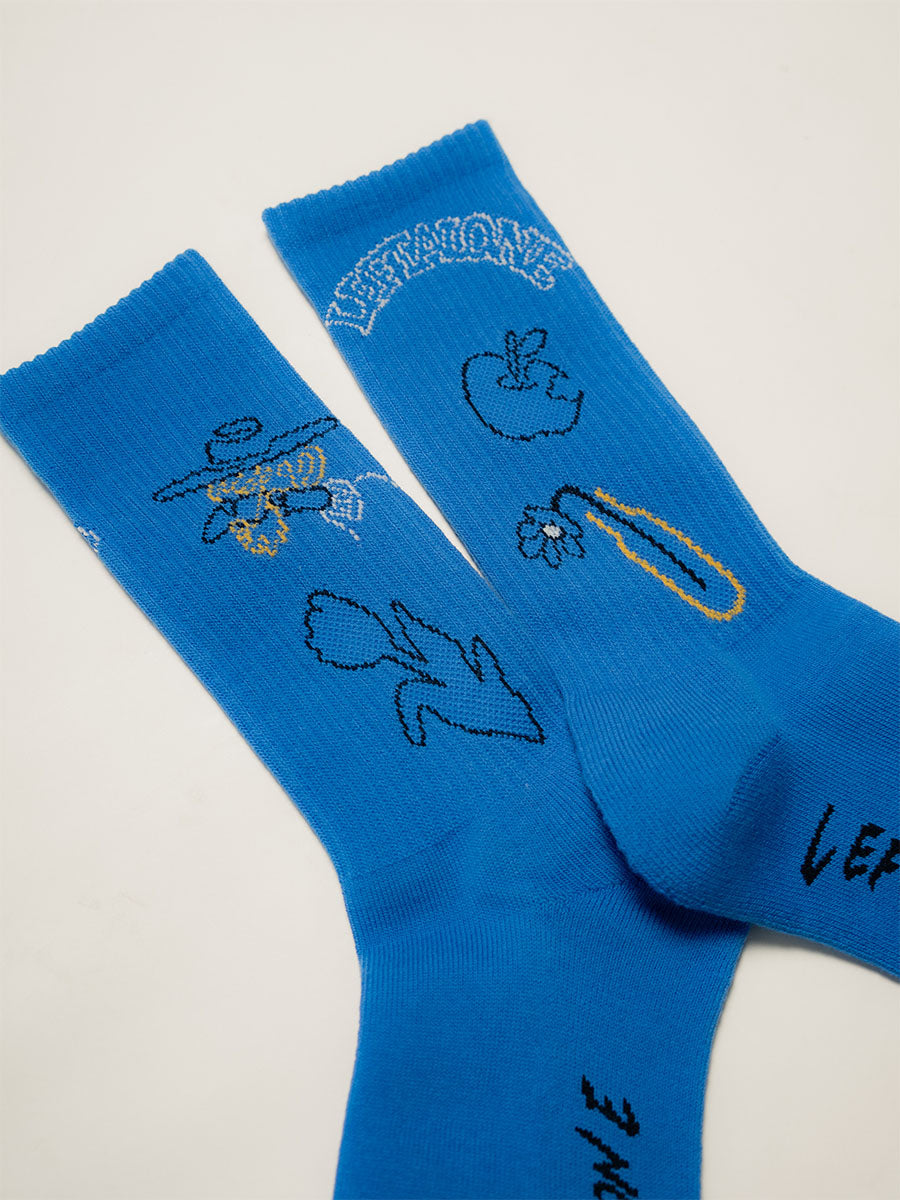 DRAWN SOX -BLUE-