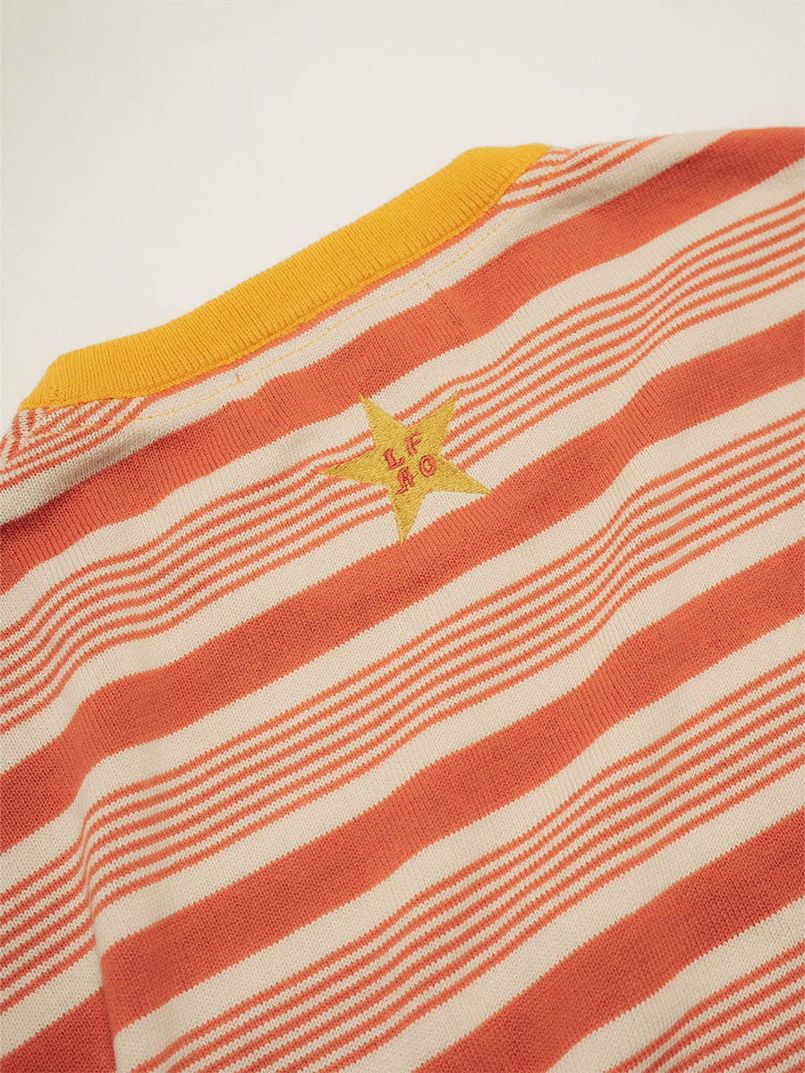 BORDER S/S TEE -ORANGE-