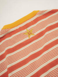 BORDER S/S TEE -ORANGE-