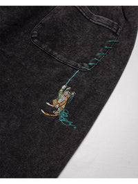 CAT SWEAT PANTS -BLACK-