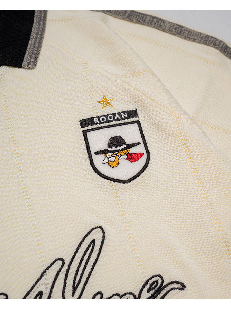 KNIT GAME SHIRT -OFF WHITE-