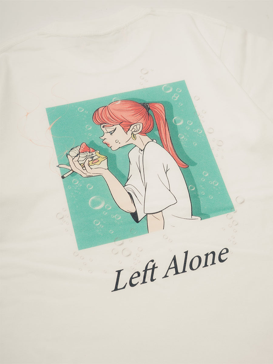 SMOKING CAKE S/S TEE -WHITE-