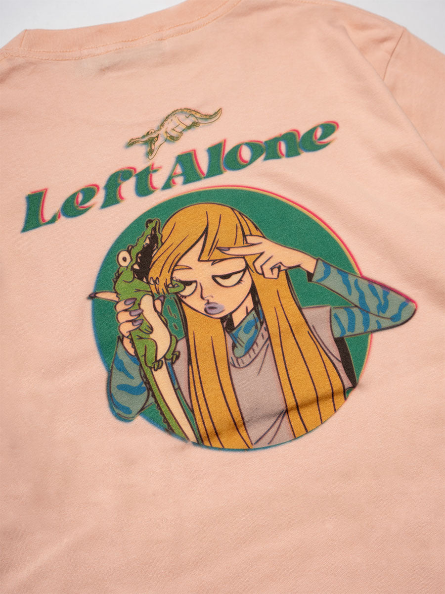 CROCO GIRL L/S TEE -PINK-