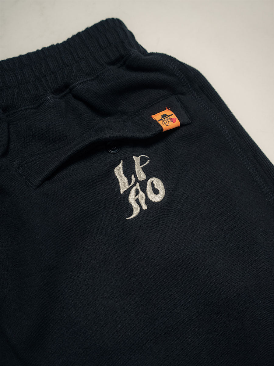 SWEAT SHORTS -BLACK-