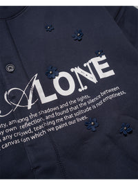 FLOWER GARDEN CARDIGAN -NAVY-