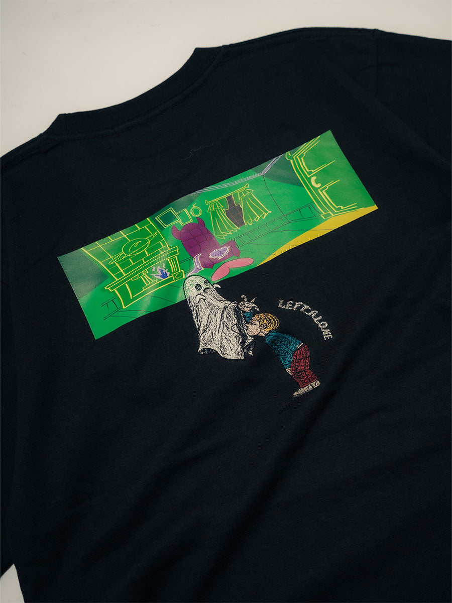 GHOST S/S TEE -BLACK-