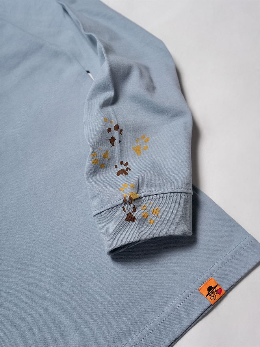 ICON CAT L/S TEE -LIGHT BLUE-
