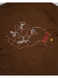 FREE DOG SS TEE -BROWN-