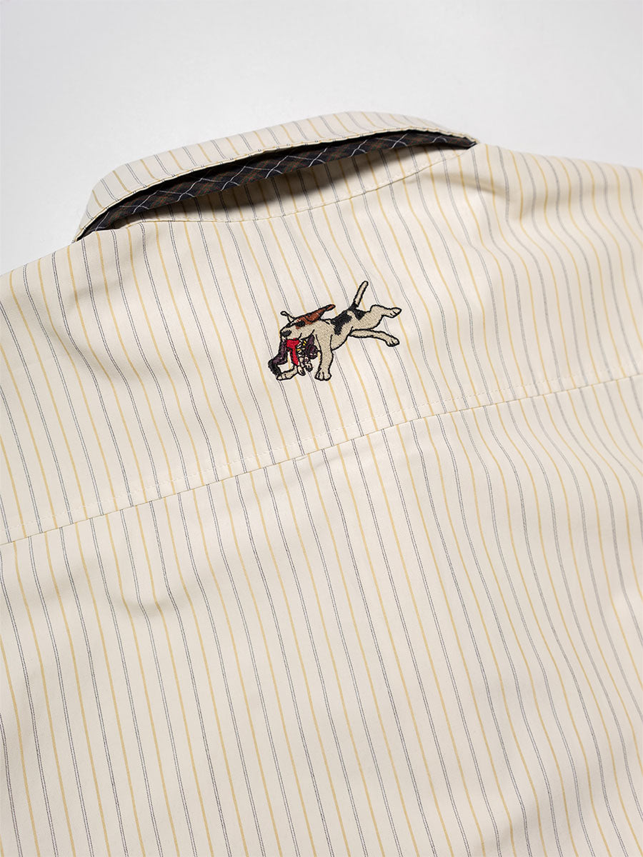 TIE L/S SHIRT -LIGHT YELLOW-