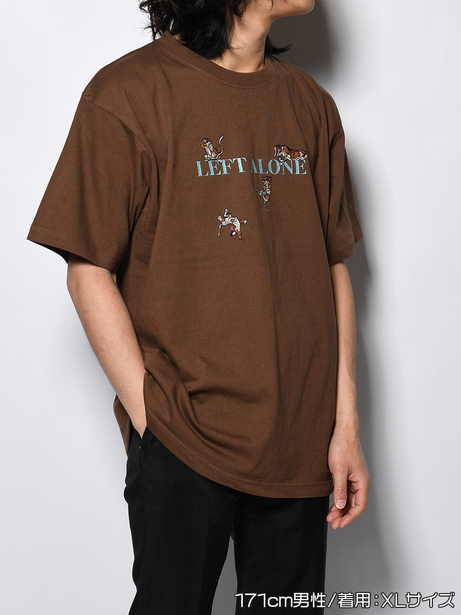 FREE DOG SS TEE -BROWN-