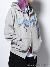 CAT ZIP PARKA -HEATHER GREY-