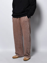 CAT SWEAT PANTS -BROWN-