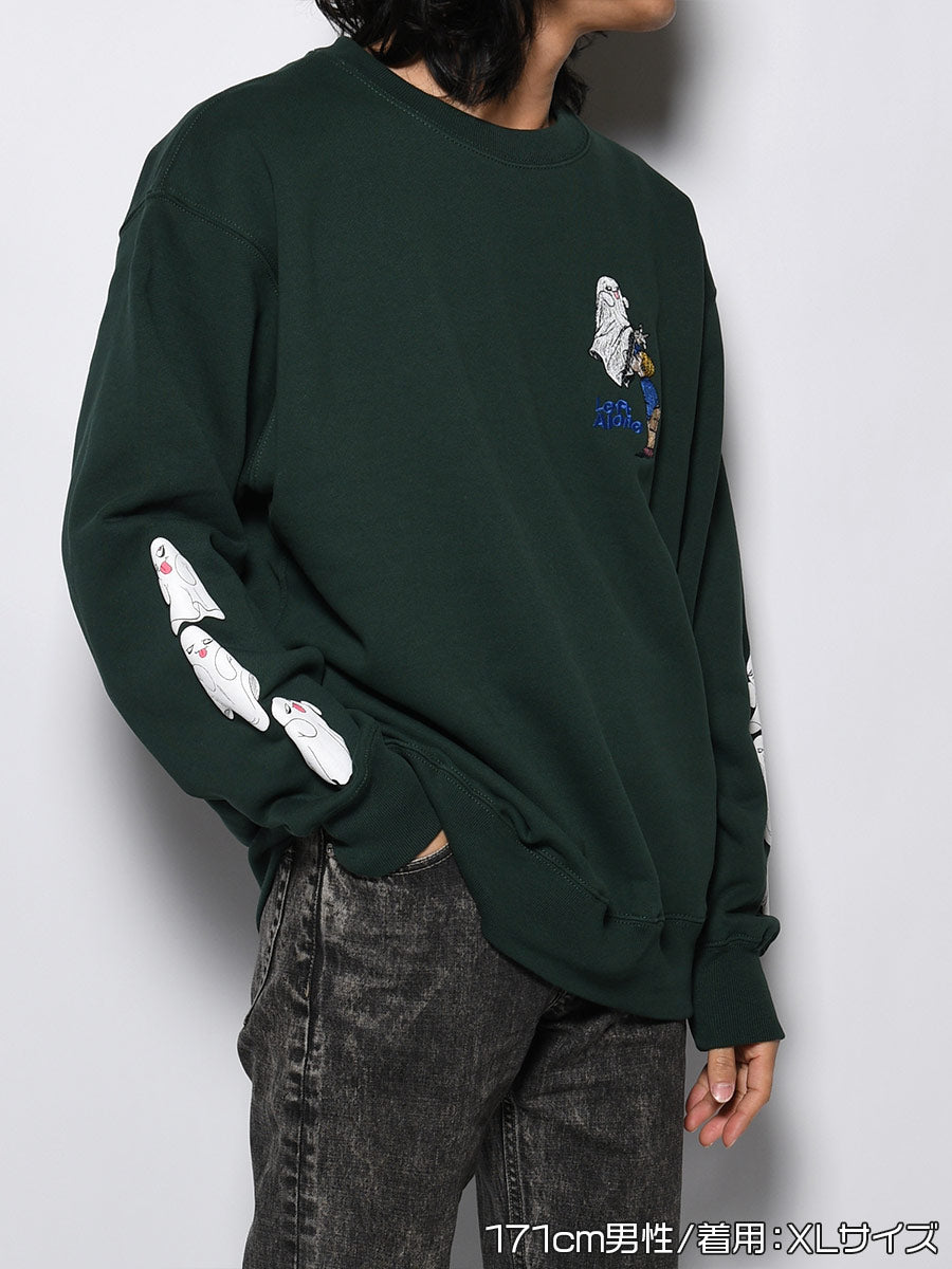 GHOST PUFF SWEAT -GREEN-