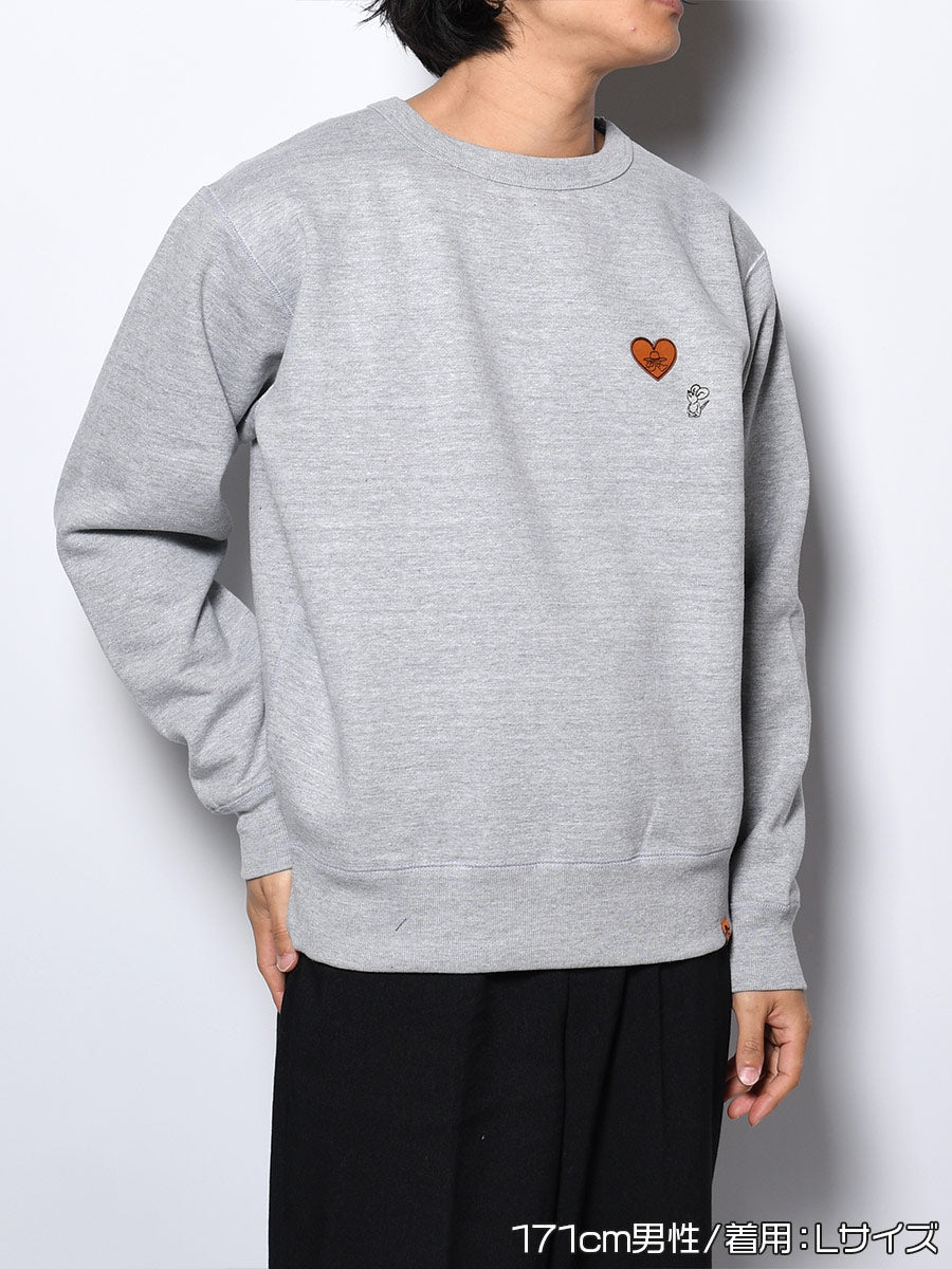 CONFESS SWEAT -HEATHER GREY-