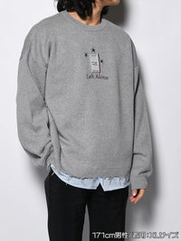 CREW KNIT -GREY-