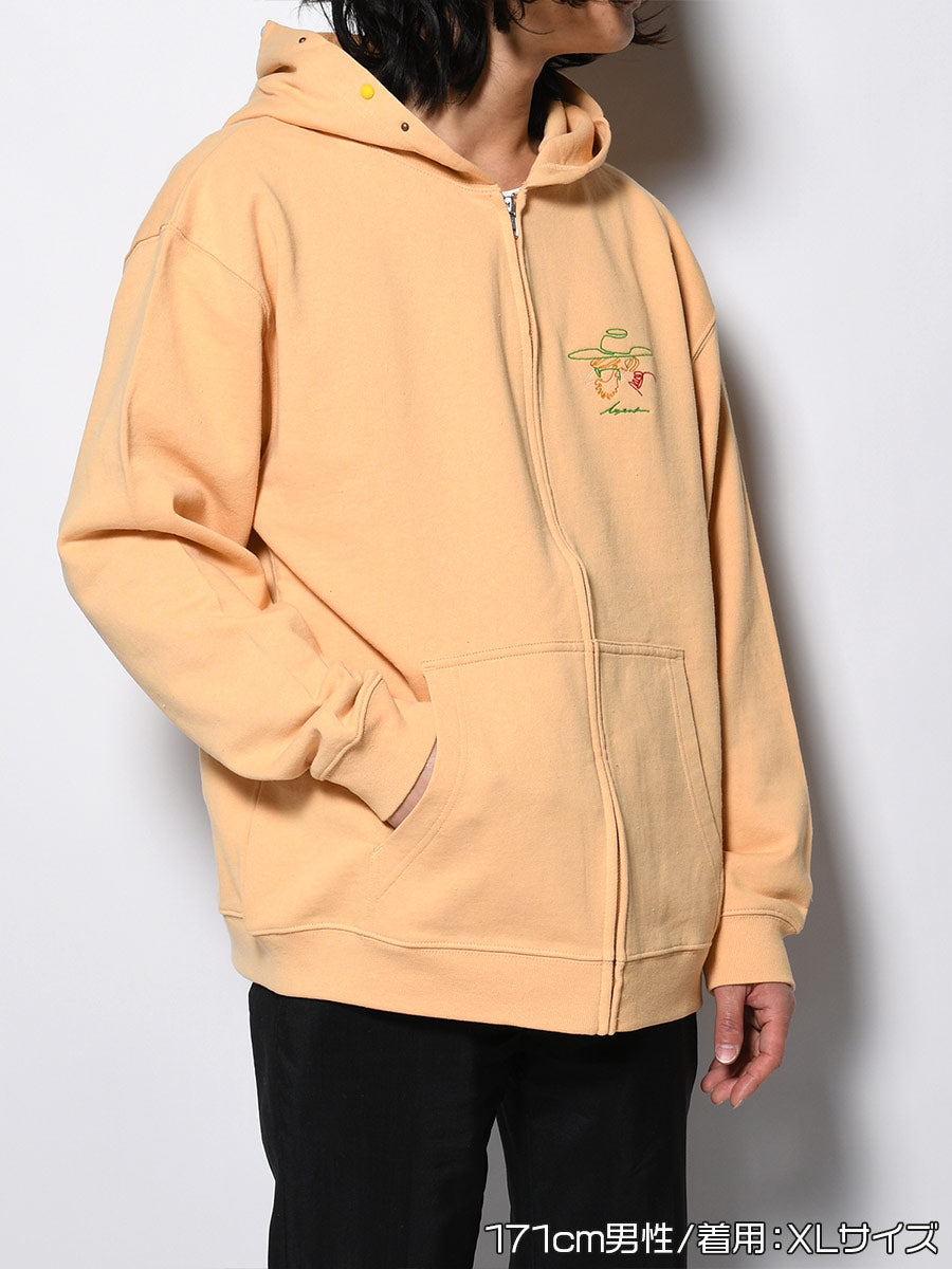 STUDS ICON ZIP PARKA -YELLOW-