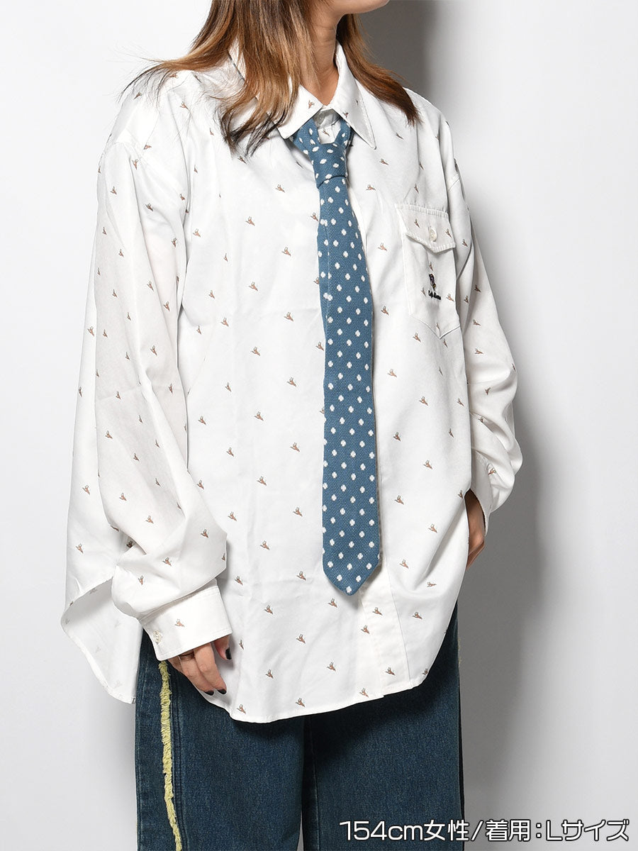 KNIT TIE LS SHIRT -PATTERN-